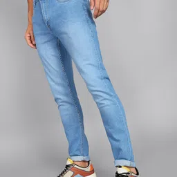 metronaut Men Skinny Mid Rise Light Blue Jeans image 3