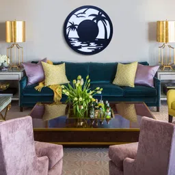 arkit Decorative Sun Frame Wall Hanging Wooden Art Decor Frame For Home/Office 15 inch 3D Wooden Frame image 2