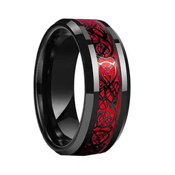 KRYSTALZ Men Titanium Dragon Carved Finger Ring-picture-32