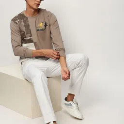 showoffff Men Full Sleeve Color Block Sweatshirt image 5