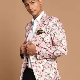 jbn creation Men Self Design Single Breasted Casual Blazer image 2