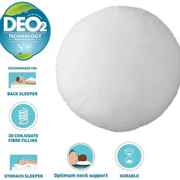 golden ROUND CUSHION PACK OF 5 Microfibre Solid Cushion Pack of 5 image 2