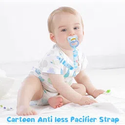 maycreate Anti Lost Baby Pacifier Teether Strap Cartoon Clip Durable Safe Outdoor Use 4pcs Soother image 5