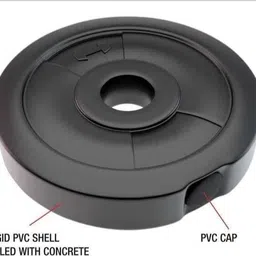 radhikasports 5 KG PVC PLATE Black Weight Plate image 3