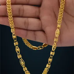 rkb sales 1gm gold plated High Quality Indian Polished chain “20” Inch for men Gold-plated Plated Alloy Chain-picture-13
