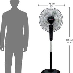 ibell 10 with 2 Year Warranty Anti Dust 406 mm Pedestal Fan image 5