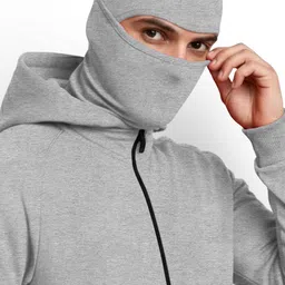 tripr Men Full Sleeve Solid Hooded Sweatshirt image 4