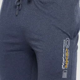 duke Men Solid Blue Track Pants image 5