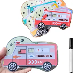 sakuya Multiplication Table Truck Toy 1–10 | STEM Educational Game with Pen & Pouch-picture-26