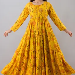 parikshit Printed Viscose Rayon Stitched Anarkali Gown-picture-27