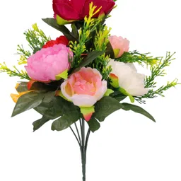 Multicolor Peony Artificial Flower-image-40