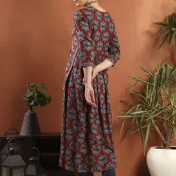 kirnya Viscose Rayon Stitched Anarkali Gown image 2