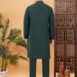 adhirajan Men Pure Cotton Kurta Pyjama Set image 3