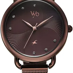 Fastrack Vyb 6.0 Classiqué Quartz Brown Round Dial Women's Watch / Analog Watch - For Boys & Girls FV60091QM01-picture-24