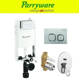 parryware Half Frame Concealed Cistern, with divater body upper Pluto set of 1 pic 287 Dual Flush Tank image 1