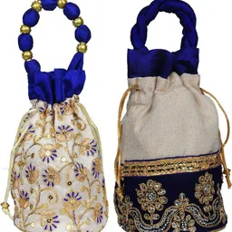 sunesh creation Women Blue, Blue Potli-picture-32