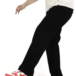 zaba denim Men Loose Fit Mid Rise Black Jeans image 3