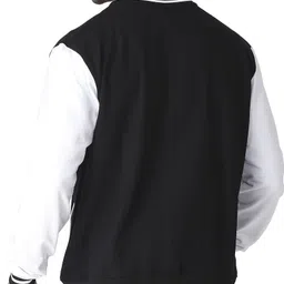 24hour fashion Men Printed, Colorblock Varsity Jacket image 2