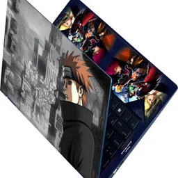Anweshas Full Body Laptop Skin Upto 15.6 Inches - Anime Naruto Shippuuden Black Back Self Adhesive Vinyl Laptop Decal 15.6-picture-35
