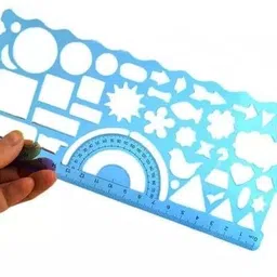 crazygol 2 IN 1 Square ruler Designer Scale Rainbow Pencils,Creative Gift Designer Spiral Ruler-picture-16