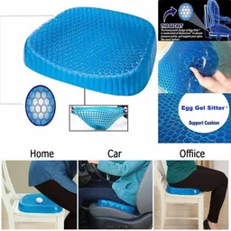 nimyank Gel Orthopedic Seat Cushion Back Support Pad for Car, Office , Wheelchair M23 Supporter image 4