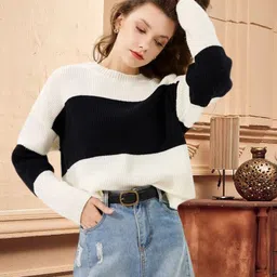 Pack of 2 Casual Off Shoulder Sleeve Striped Women Multicolor Top-image-1