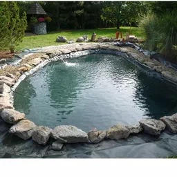 diamond america Fish Pond Liner HDPE Membrane Reinforced 700 GSM Rubber Heavy Sheet Tent - For For Fish Pond Liner Garden Pools( Black-picture-28