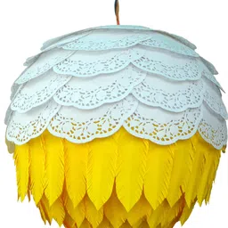 Designers Collection Paper Lanterns White, Yellow Paper Hanging Lantern-picture-11