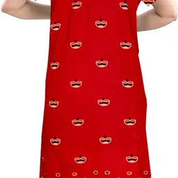 retail shopee Women Night Suit Set Brown Printed image 5