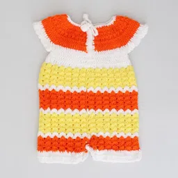 Woonie Infants Girls Striped Rompers image 3