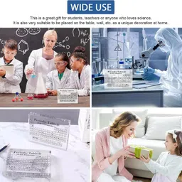 vustica Large 3D Periodic Table of Elements Chart - Real 83 Elements Inside, 21 CM x 14 CM Acrylic Glass Poster - Educational Science Chemistry Gift, Perfect for Learning and Decor 3D Poster image 5