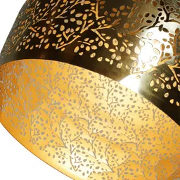 THE LIGHT STORE Gold-Toned Self Design Hanging Light image 2