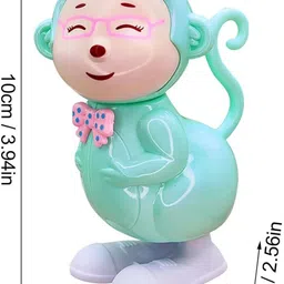 cj children Key Operated Jumping Monkey Wind up Interactive Walking Toys (Pack of 2) Rattle image 3