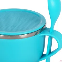 drumstone Plastic Soup Bowl Maggi Noodles Soup Bowl with Spoon – 600ML Insulated Container Disposable image 5