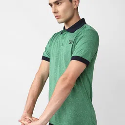 Reebok Grn Polo Collar Speedwick T-Shirt image 5