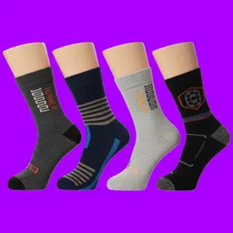 naosucura Men Graphic Print Mid-Calf/Crew image 1