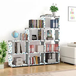 sb07 9 Layer Multipurpose Portable l SpaceSaving Cloth/Shoe/Books Shelf Home & Office Metal Open Book Shelf image 1