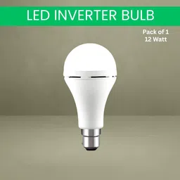 guggu 12W Emergency Inverter LED Bulb & Rechargeable Emergency Led Bulb For HomeBI375 4 hrs Bulb Emergency Light image 1