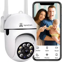 ApnaCam 2MP HD WiFi Wireless Camera Night Vision 360°Live View Alarm TwoWay Audio Security Camera-image-36