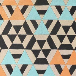 Buy Multicolor Wool Geometric 5 x 7 Feet Hand Tufted Carpet by Joyrugs by littlelooms image 5
