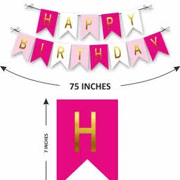 the decor queen Multicolor Happy Birthday Banner for Decoration Reusable, Easy to Hang for kids Banner image 2