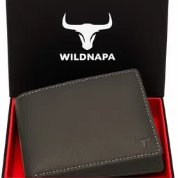 wild napa Men Grey Genuine Leather RFID Wallet-picture-23