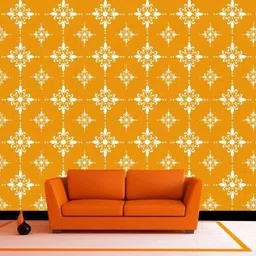 aaradhya collection Reusable DIY Designer PVC Wall Stencil Painting for Home Decoration (Designer Pattern, 16 x 24 inches) B6510 Wall Stencil Stencil image 2