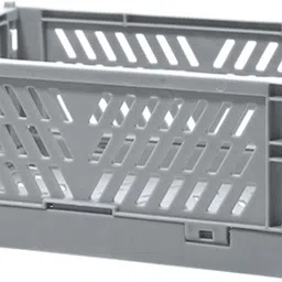 kuber industries Plastic (Set of 3) Small & Rugged Plastic Basket for Storage For Kitchen | Light Blue Storage Basket image 2