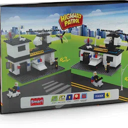 peacock toys & games Peacock Highway Patrol - 260 pieces - Premium Interlocking Blocks image 4