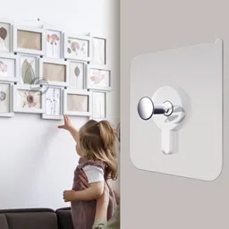 sellzino Drill Free Self Adhesive Photo Nail Hook For Hanging frames Heavy Duty Hook 10 image 5