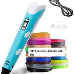 camin 3D Printing Pen with LCD Display FREE 3*10 Meter PLA Filament Refills Multicolor 3D Printer Pen image 2