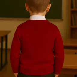 VK MALHOTRA Maroon Uniform Sweater image 2