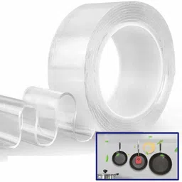 dfix Removable Traceless Mounting Adhesive Nano Gel Tape Handheld Multipurpose Nano Double Sided Heavy Duty Tape (Manual) image 3