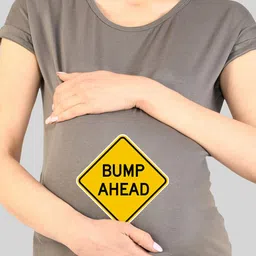 SillyBoom Typography Printed Extended Sleeve Cotton Maternity T-shirt image 2